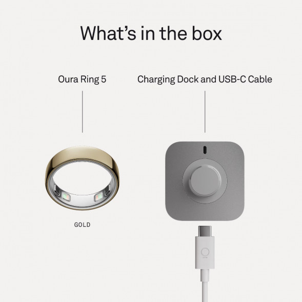 Умное кольцо Oura Ring 5 (размер 8), золотой/Gold в Нижнем Тагиле