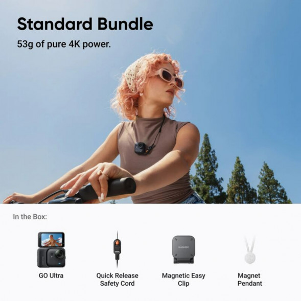Экшн-камера Insta360 GO Ultra Standard Bundle, Black в Нижнем Тагиле