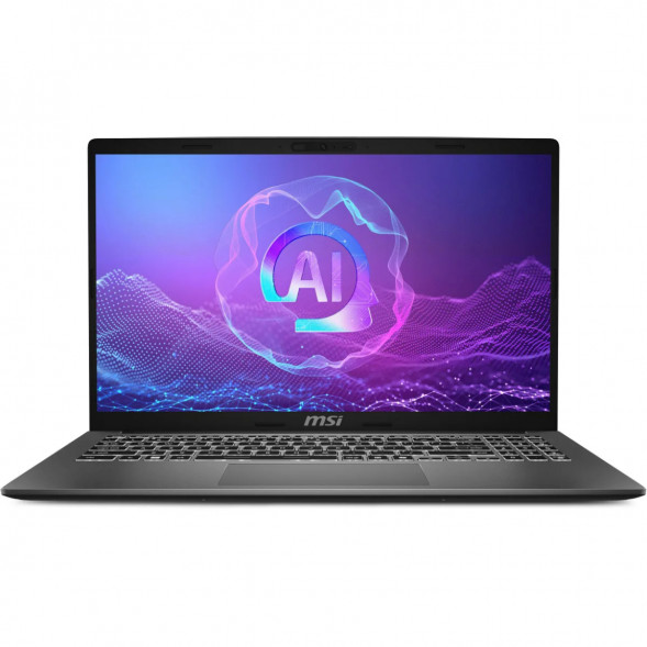 Ноутбук MSI Modern A15 AI+ F3HMG-040XRU (15.6&amp;quot;, IPS, AMD Ryzen AI 5 330 2ГГц, 4-ядерный, 16ГБ DDR5, 512ГБ SSD, AMD Radeon 820M, без ОС), серый в Нижнем Тагиле
