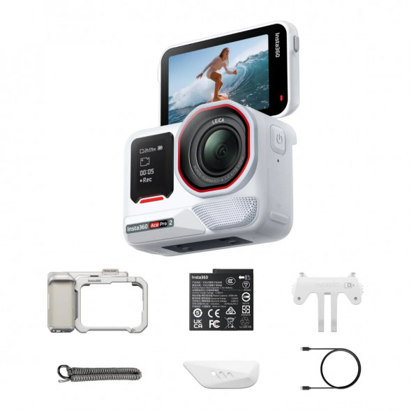 Экшн-камера Insta360 Ace Pro 2 Single Battery Xplorer Bundle, Arctic White в Нижнем Тагиле