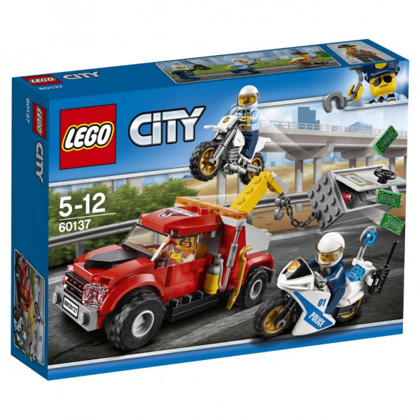 Конструктор LEGO City Police 60137 Побег на буксировщике в Нижнем Тагиле