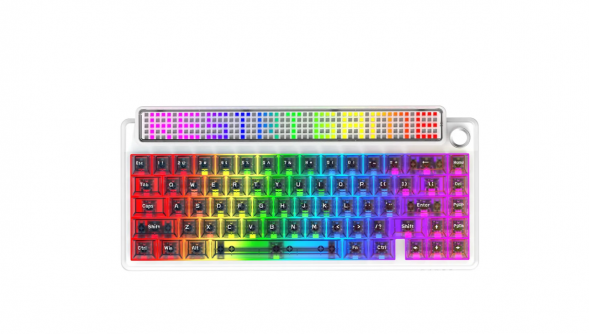 Беспроводная игровая механическая клавиатура Ajazz Pixel 68, 8K, Hot-Swap, RGB, с матричным LED экраном в Нижнем Тагиле