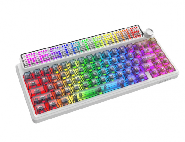 Беспроводная игровая механическая клавиатура Ajazz Pixel 68, 8K, Hot-Swap, RGB, с матричным LED экраном в Нижнем Тагиле