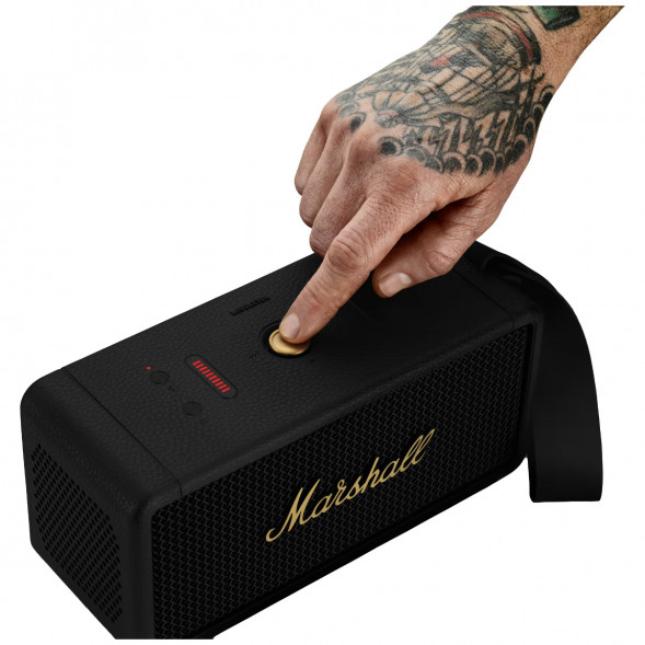 Портативная акустика Marshall Middleton, 60 Вт, черный и латунный в Нижнем Тагиле