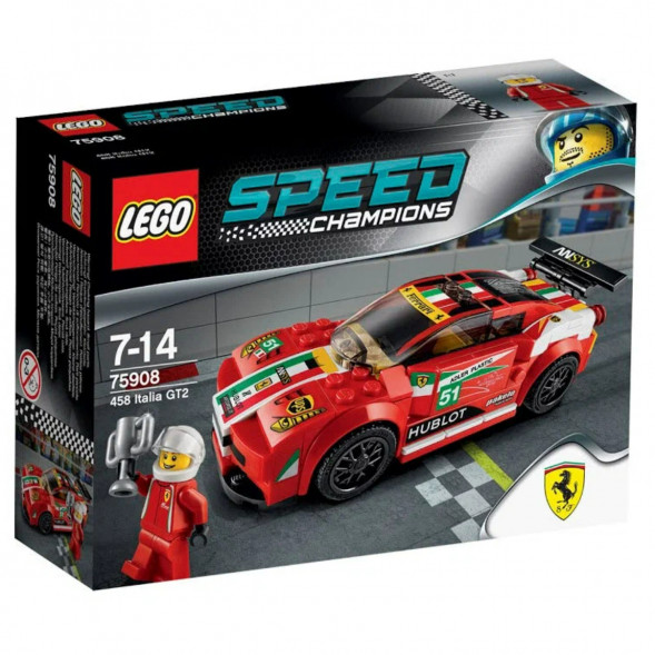 Конструктор LEGO Speed Champions 75908 Феррари 458 Италия GT2 в Нижнем Тагиле