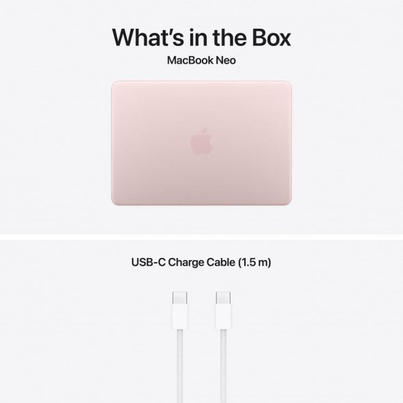 Ноутбук Apple MacBook Neo MHFH4 (A18 Pro 5-Core GPU, 8/256GB), Розовый/Blush в Нижнем Тагиле