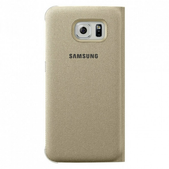 Чехол для Samsung Galaxy S6 S-View Cover (EF-CG920BFE), Gold в Нижнем Тагиле