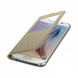 Чехол для Samsung Galaxy S6 S-View Cover (EF-CG920BFE), Gold в Нижнем Тагиле