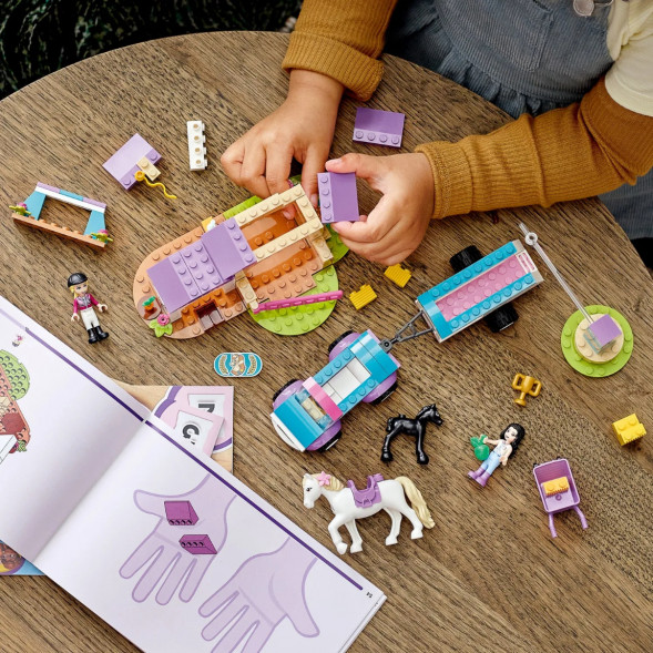 Конструктор LEGO Friends 41441 Тренировка лошади и прицеп для перевозки в Нижнем Тагиле