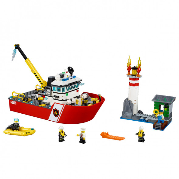 Конструктор LEGO City 60109 Пожарный катер в Нижнем Тагиле