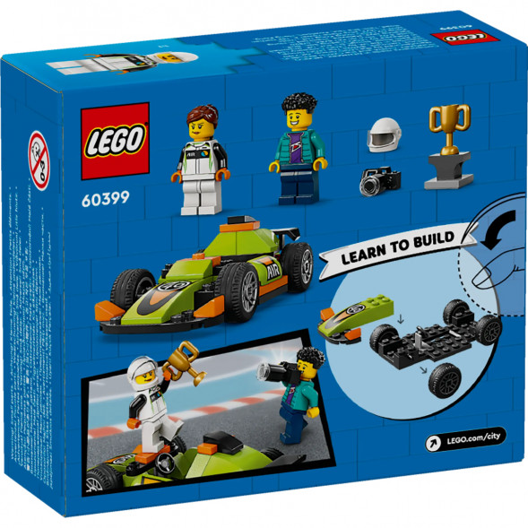 Конструктор LEGO City 60399 Зеленый Гоночный автомобиль в Нижнем Тагиле