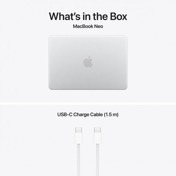 Ноутбук Apple MacBook Neo MHFC4 (A18 Pro 5-Core GPU, 8/512GB), Серебристый/Silver в Нижнем Тагиле