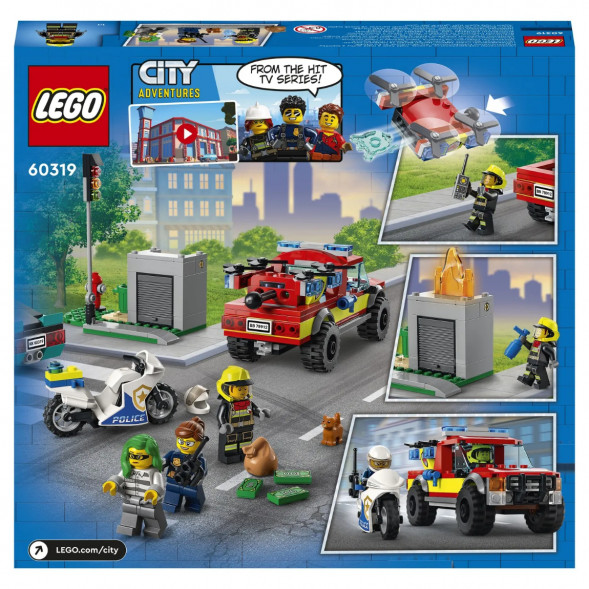 Конструктор LEGO City Fire 60319 Пожарная бригада и полицейская погоня в Нижнем Тагиле
