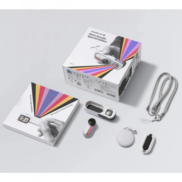 Экшн-камера Insta360 Go 3S Retro Bundle Special Edition 128ГБ, White в Нижнем Тагиле