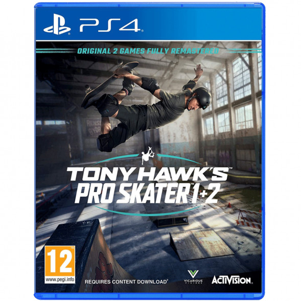 Игра Tony Hawk&amp;#039;s Pro Skater 1 + 2 [PS4, английская версия] в Нижнем Тагиле