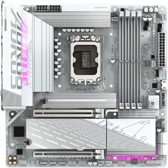 Материнская плата Gigabyte B860M AORUS ELITE WIFI6E ICE (LGA1851, mATX) в Нижнем Тагиле
