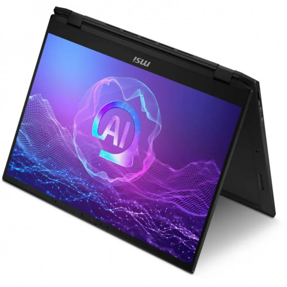 Ноутбук трансформер MSI Summit 16 AI Evo A2HMTG-057RU (16&amp;quot;, IPS, Intel Core Ultra 7 255H 2ГГц, 16 ядер, 16ГБ LPDDR5, 1ТБ SSD, Intel Arc 140T, Windows 11 Home), черный в Нижнем Тагиле